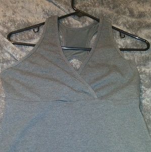 Nwot Grey Marika racer back fitness top